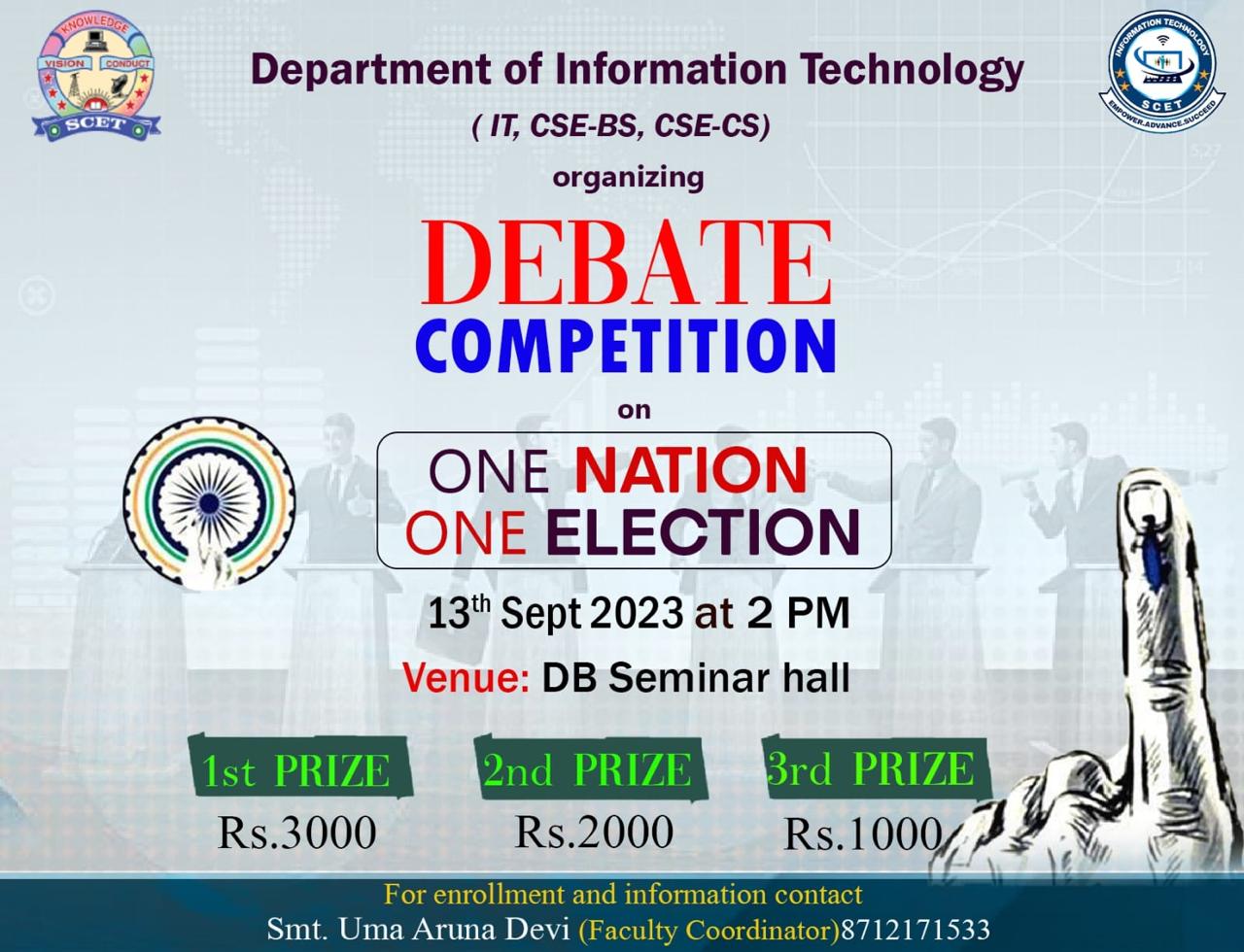 DEBATE ONE NATION ONE ELECTION